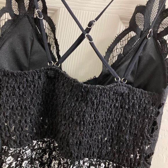 NWT Adella Maxi Bralette Bodice Black Floral Dress - Picture 6 of 10